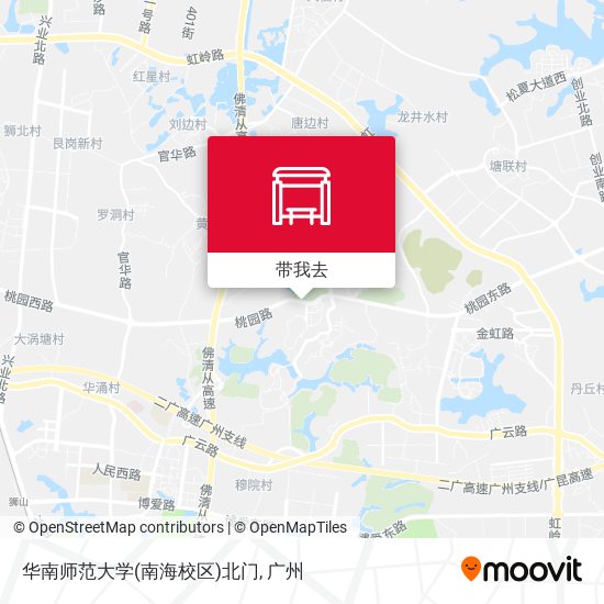 华南师范大学(南海校区)北门地图