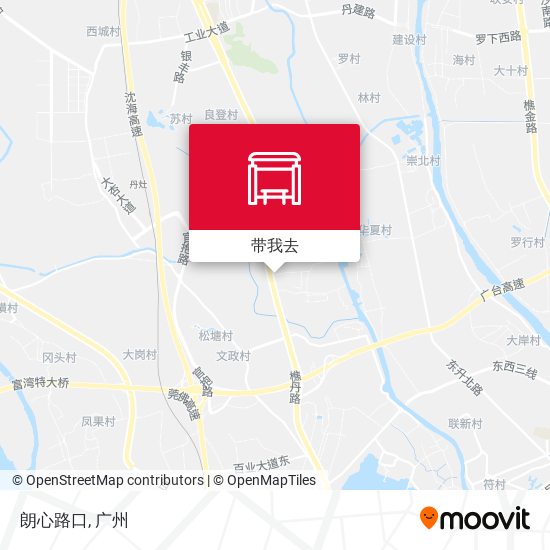 朗心路口地图