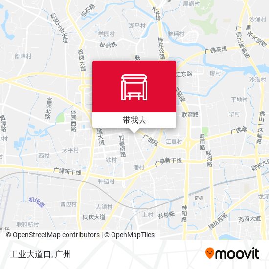 工业大道口地图