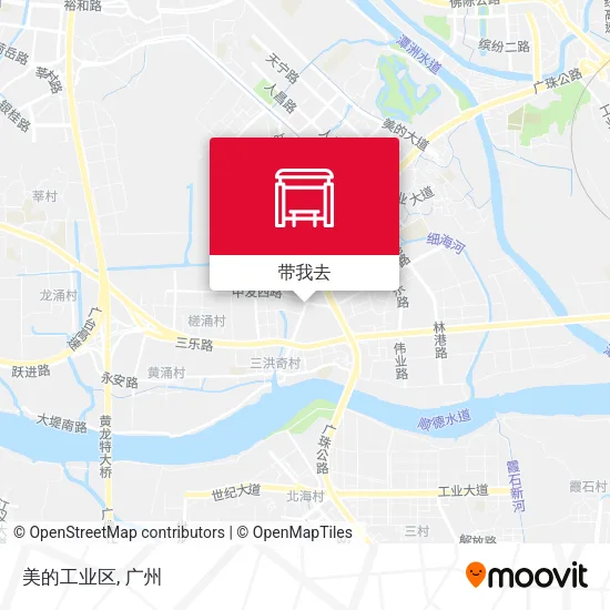 美的工业区地图