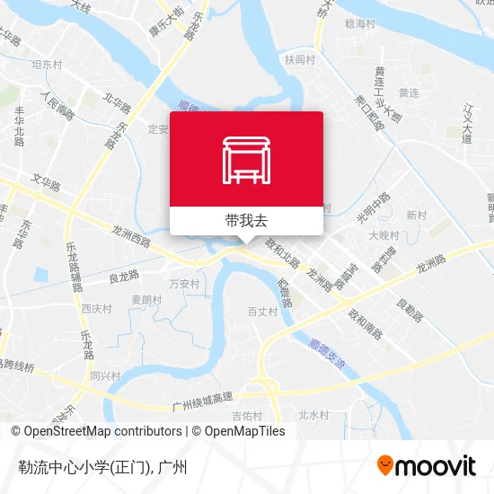 勒流中心小学(正门)地图