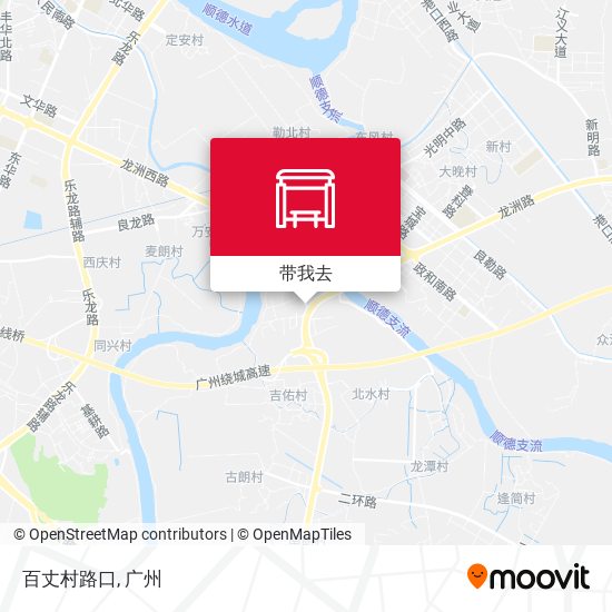 百丈村路口地图