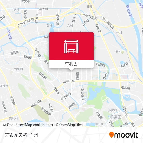 环市东天桥地图