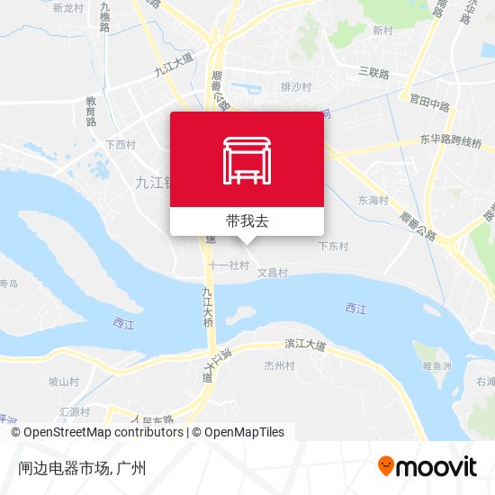 闸边电器市场地图