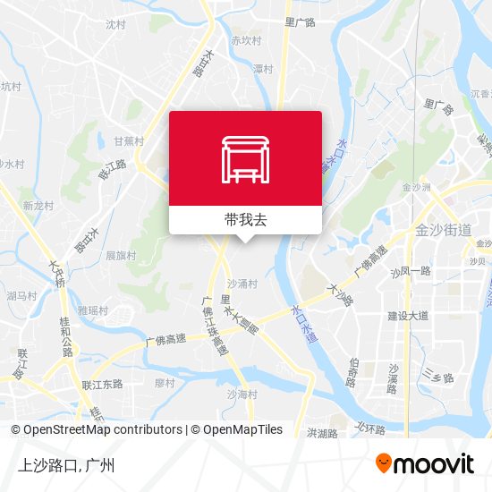上沙路口地图