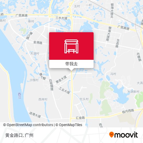 黄金路口地图