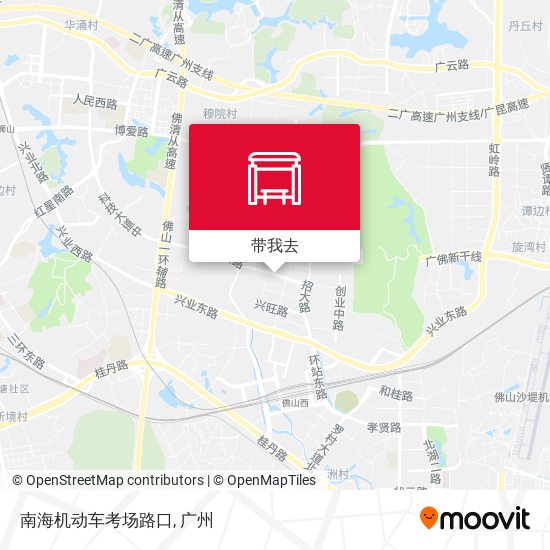 南海机动车考场路口地图