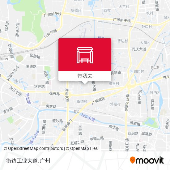 街边工业大道地图