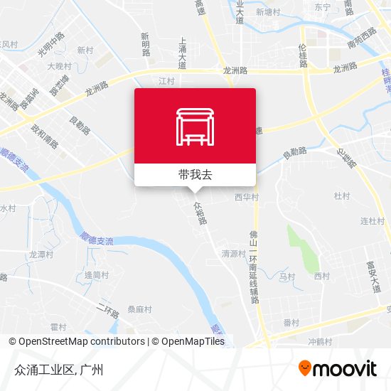 众涌工业区地图