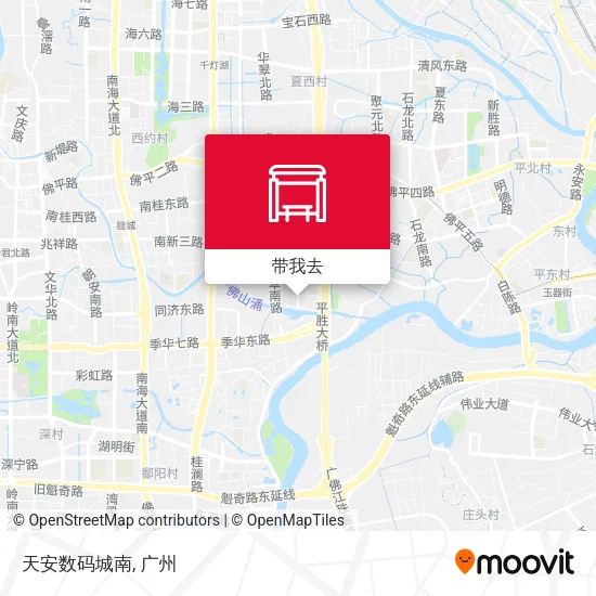 天安数码城南地图
