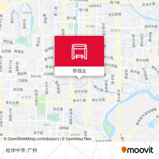 桂华中学地图