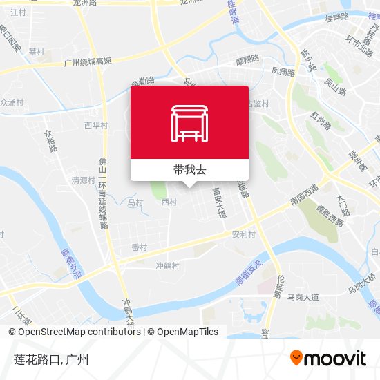 莲花路口地图