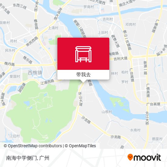 南海中学侧门地图