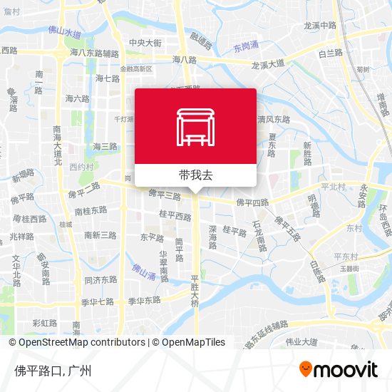 佛平路口地图