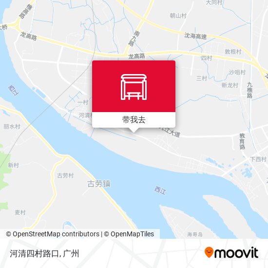河清四村路口地图