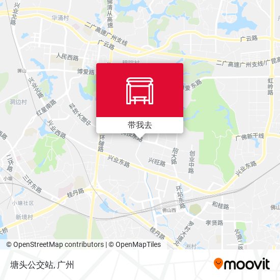 塘头公交站地图