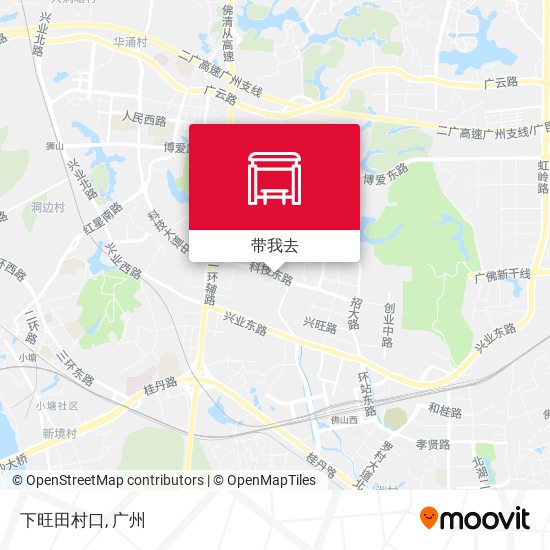 下旺田村口地图