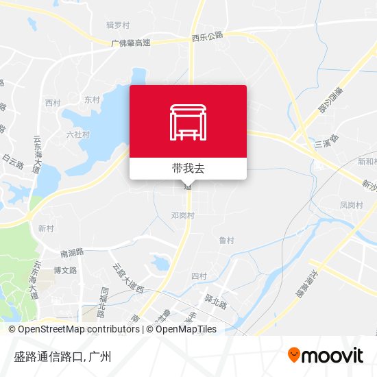 盛路通信路口地图