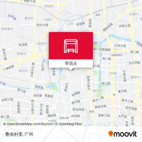 叠南村委地图