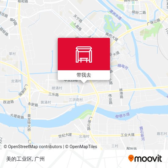 美的工业区地图
