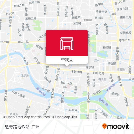 魁奇路地铁站地图