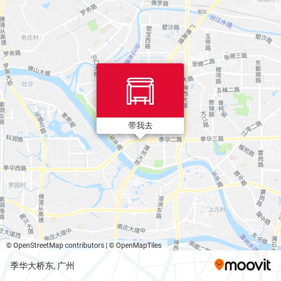 季华大桥东地图