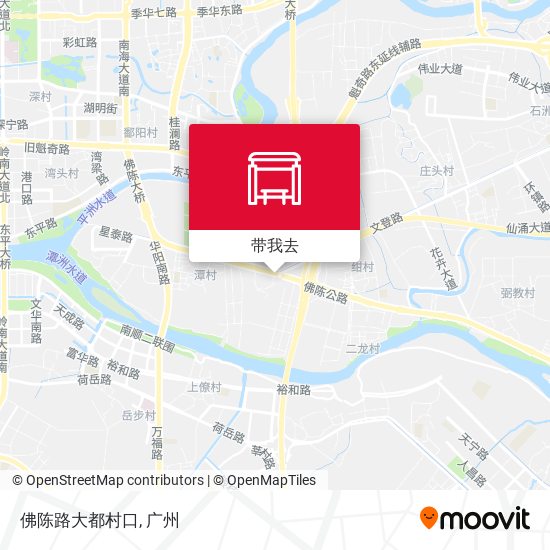 佛陈路大都村口地图