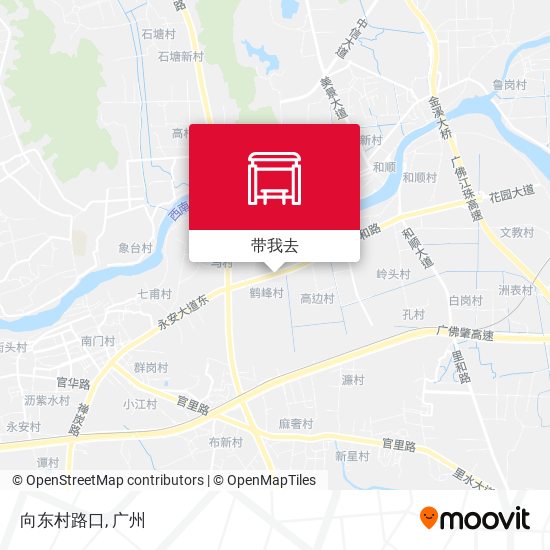 向东村路口地图