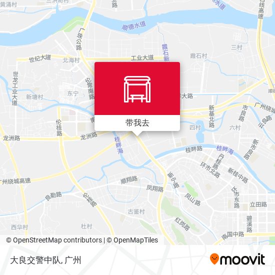 大良交警中队地图