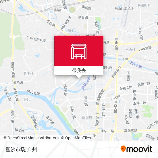 塱沙市场地图