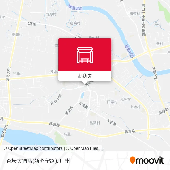 杏坛大酒店(新齐宁路)地图