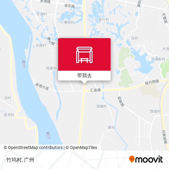 竹坞村地图
