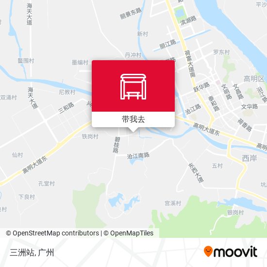 三洲站地图