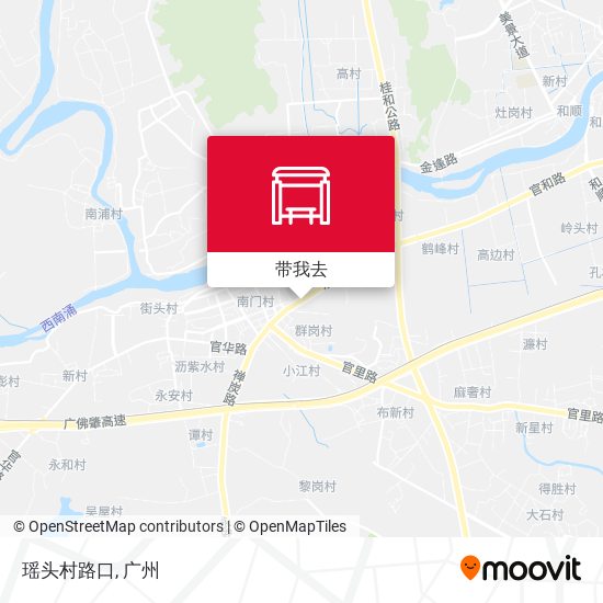 瑶头村路口地图