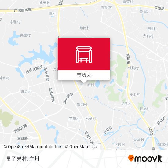 显子岗村地图