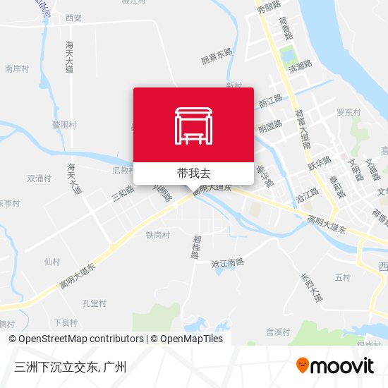 三洲下沉立交东地图