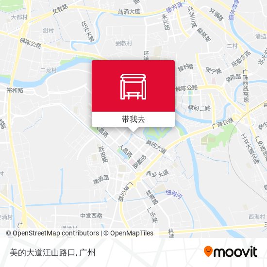 美的大道江山路口地图
