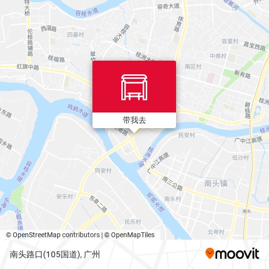 南头路口(105国道)地图