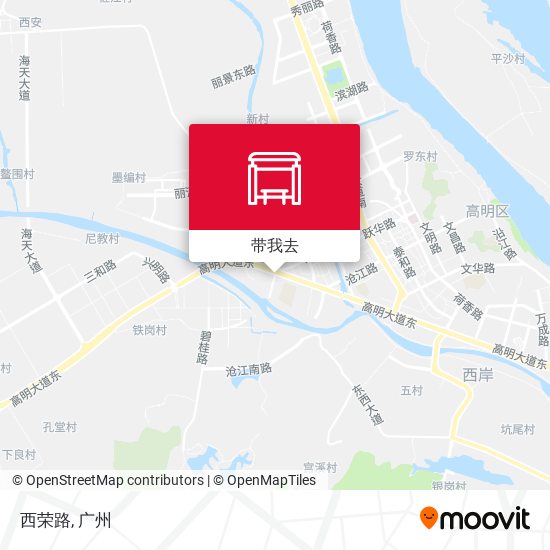西荣路地图