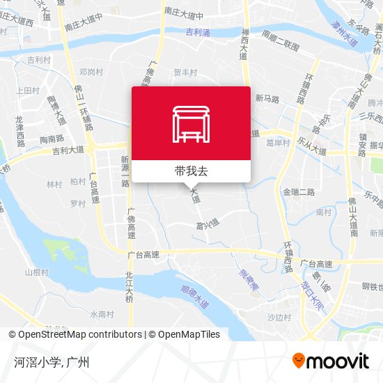 河滘小学地图