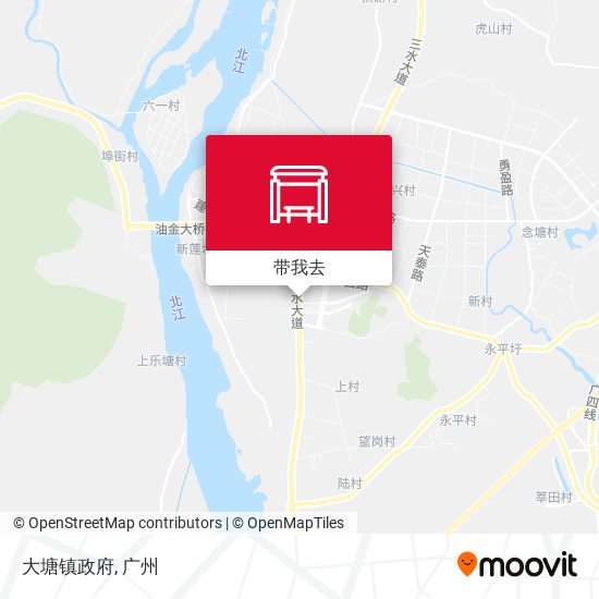 大塘镇政府地图