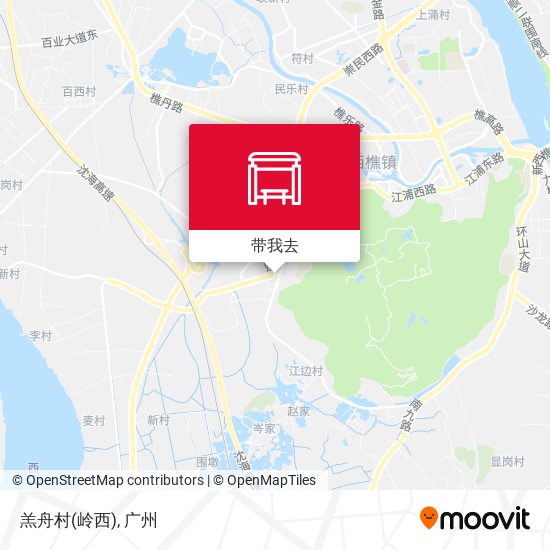 羔舟村(岭西)地图
