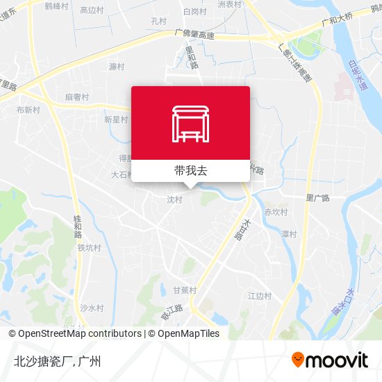 北沙搪瓷厂地图