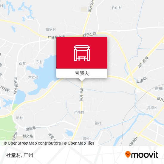 社堂村地图