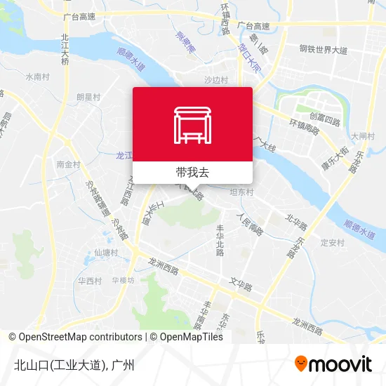 北山口(工业大道)地图