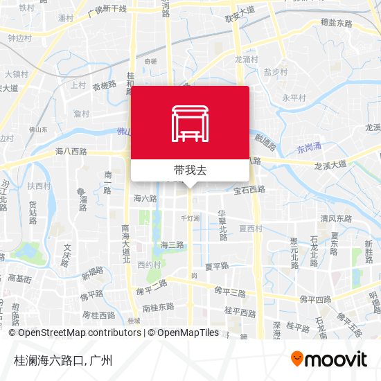 桂澜海六路口地图