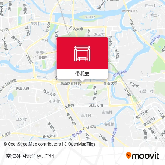 南海外国语学校地图