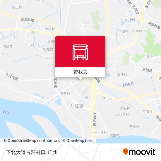 下北大道古滘村口地图