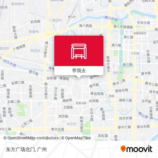 东方广场北门地图