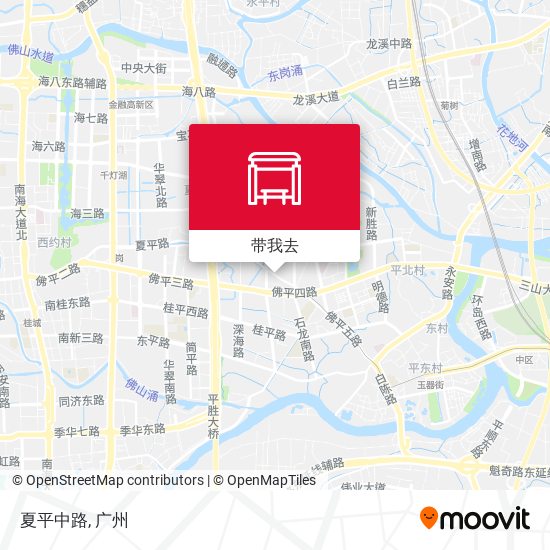 夏平中路地图